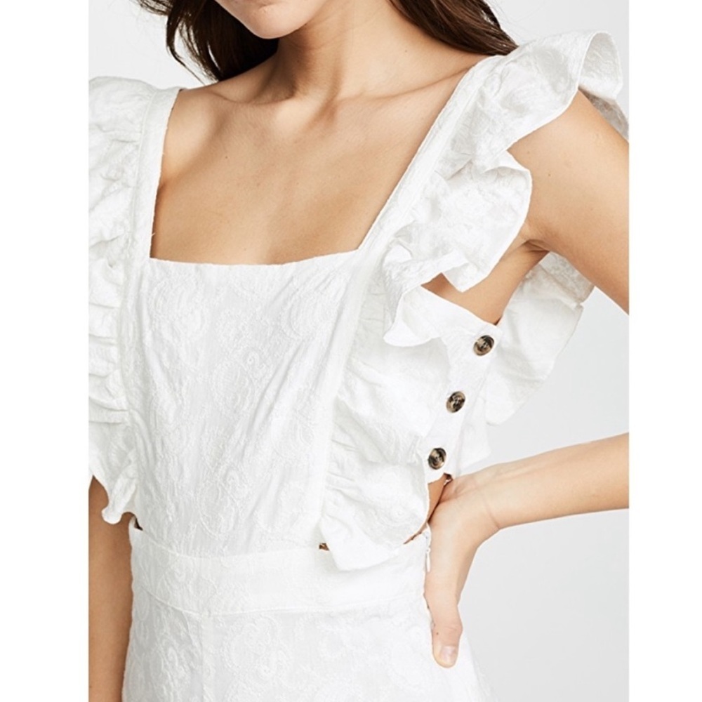 RE:NAMED Ruffle Overall Jumpsuit - NEW - Picture 4 of 10